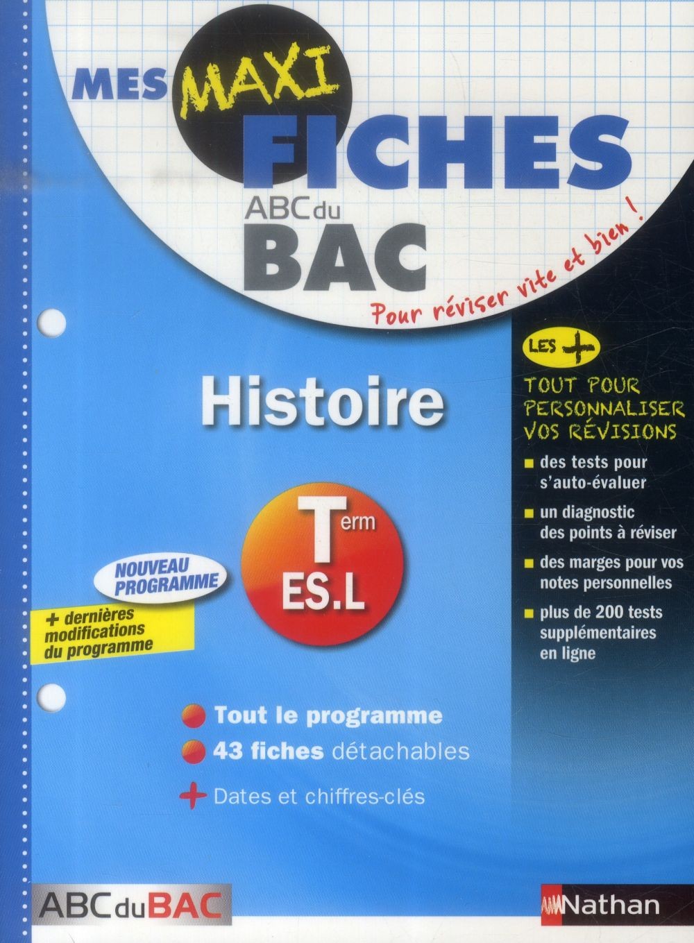  MES MAXI FICHES ABC DU BAC t.8 ; histoire ; terminale ES, L 