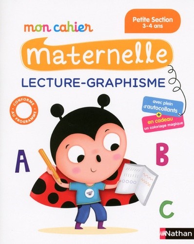  Mon cahier maternelle lecture-graphisme - Petite Section  