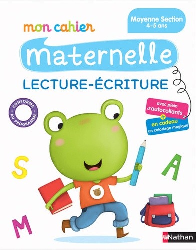  Mon cahier maternelle lecture-écriture - Moyenne Section 4-5 ans 