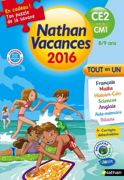  NATHAN VACANCES ; du CE2 vers le CM1 ; 8/9 ans (édition 2016) 