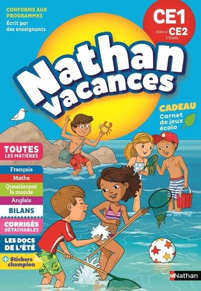 NATHAN VACANCES ; toutes les matières ; du CE1 vers le CE2 ; 7/8 ans (édition 2018) NATHAN VACANCES ; toutes les matières ; du CE1 vers le CE2 ; 7/8 ans (édition 2018)