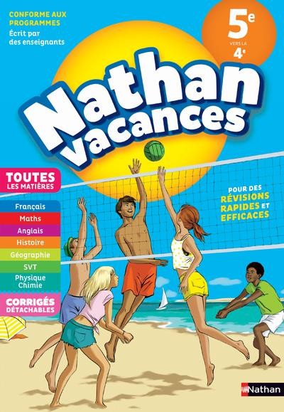  NATHAN VACANCES ; toutes les matières ; de la 5e vers la 4e (édition 2018) 