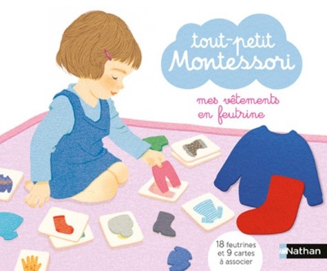  Mes vêtements en feutrine - Contient : 18 feutrines, 9 cartes à associer, 1 livret parent  
