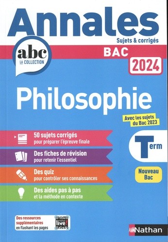  Philosophie Tle - Sujets & corrigés  