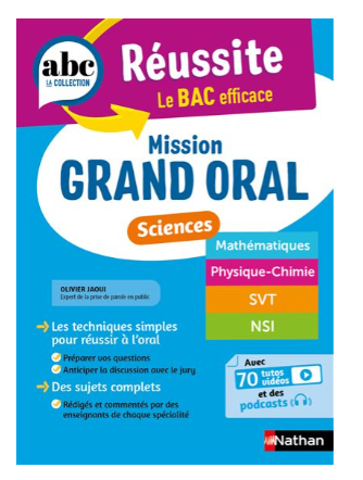 ABC REUSSITE - MISSION GRAND ORAL - SCIENCES - SPECIALITES TERM - MAT