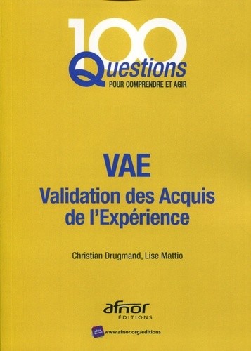  VAE - Validation des acquis de l'expérience 