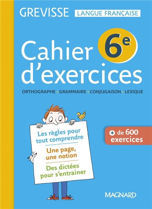   Grevisse langue française ; cahier d'exercices ; 6e 