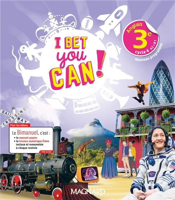   I Bet You Can! ; anglais ; 3e ; bimanuel élève (édition 2020) 