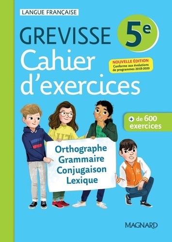  Français 5e Grevisse - Cahier d'exercices  