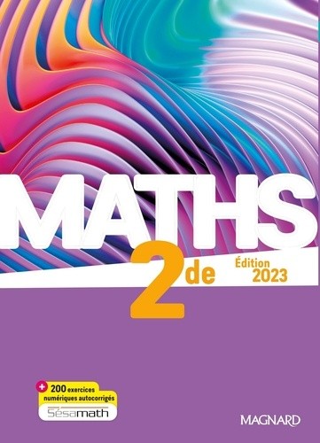  Maths 2de (2023) - Manuel élève 