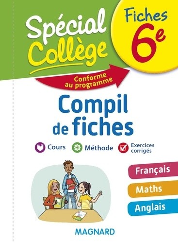  Compil de fiches 6e - Français, Maths, Anglais  