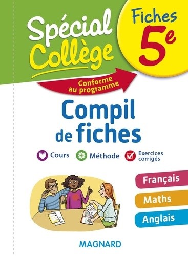  Compil de fiches 5e - Français, Maths, Anglais  