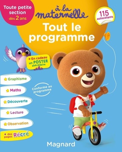  Tout le programme TPS dès 2 ans à la maternelle  