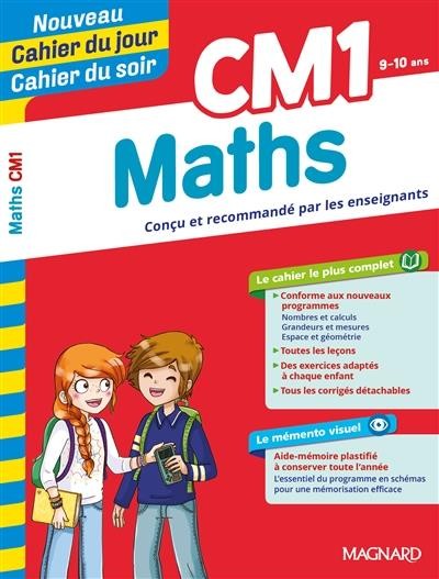  Cahiers du jour/ soir ; mathématiques ; CM1 