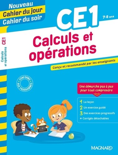  Cahier du jour/Cahier du soir Calculs et opérations CE1  