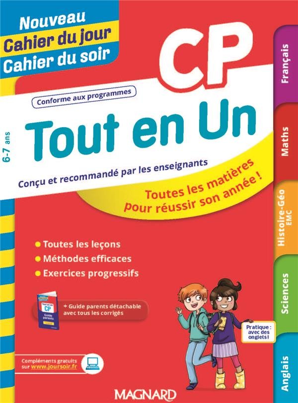  Nouveau cahier du jour / cahier du soir ; tout en un cp 