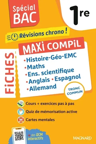 SPECIAL BAC 2026 - MAXI COMPIL DE FICHES TRONC COMMUN 1RE