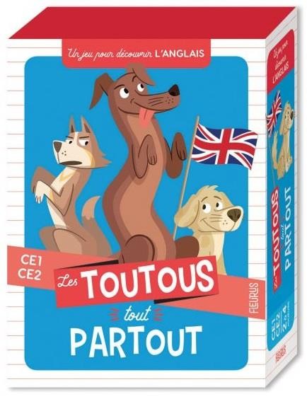  Les toutous tout partout ; CE1, CE2 ; un jeu pour découvrir l'anglais 