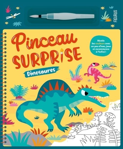  Dinosaures - Avec 1 pinceau à réservoir  