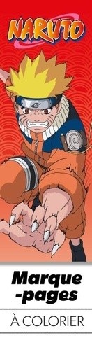 MARQUE-PAGES À COLORIER NARUTO VOL. 2 (ROUGE)