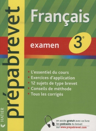 PREPABREVET - EXAMEN - FRANCAIS 3E
