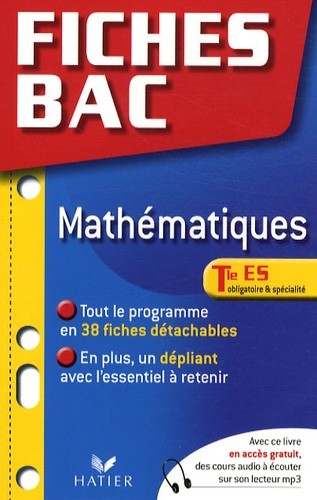  Mathématiques Tle ES, obligatoire et spécialité  