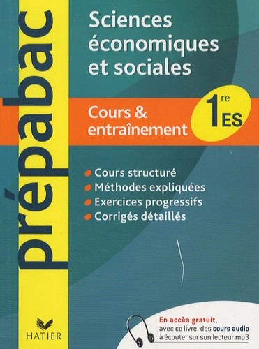  Sciences économiques et sociales 1e ES 