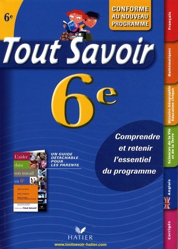  Tout savoir 6e 