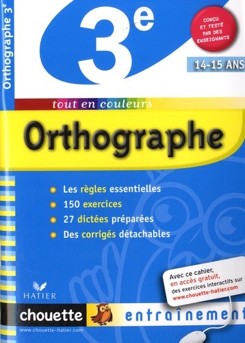  Orthographe 3e 