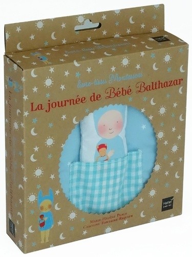  La journée de bébé Balthazar - Livre-tissu Montessori  