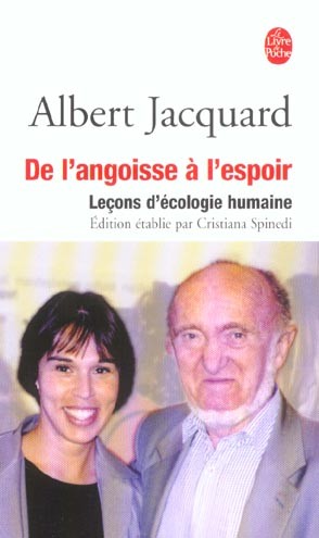  De l'angoisse a l'espoir - lecons d'ecologie humaine 