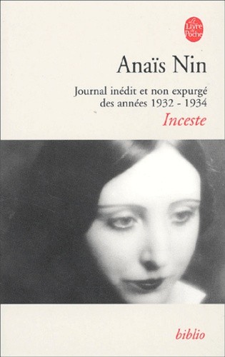  Inceste - Journal inédit et non expurgé des années 1932-1934  