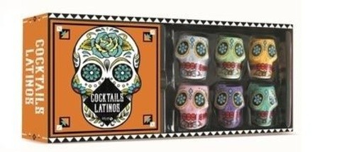  Coffret cocktails latinos - Le livre de 70 recettes de cocktails avec 6 verres à shot 