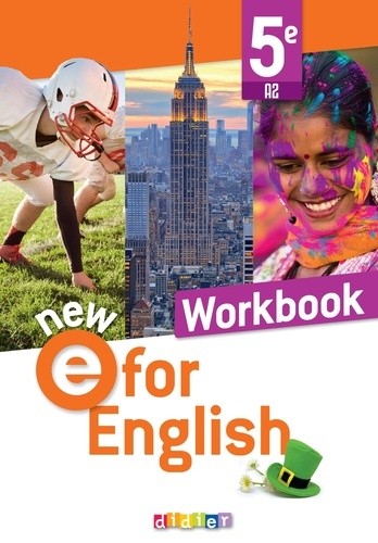  Anglais 5e A2 New E for English - Workbook  