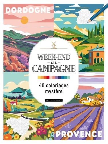  Coloriage mystère : Week-end à la campagne  