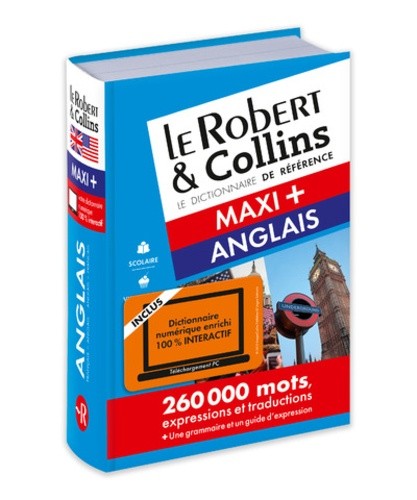  Le Robert & Collins maxi + français-anglais et anglais-français - Avec carte de téléchargement pour PC  