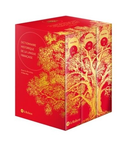  Dictionnaire Historique de la langue française - coffret 3 volumes - rouge 