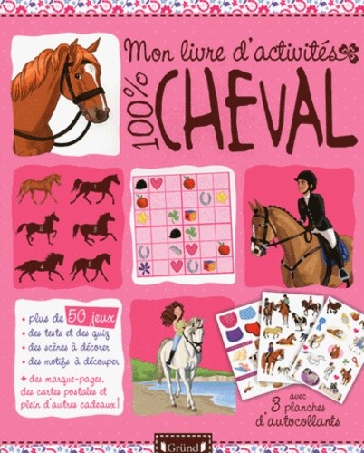  Mon livre d'activités 100% cheval  