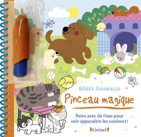  Bébés animaux - Peins avec de l'eau pour voir apparaitre les couleurs ! Avec un pinceau  