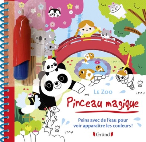  Le zoo - Peins avec de l'eau pour voir apparaitre les couleurs ! Avec un pinceau  