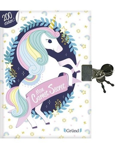  Mon carnet secret licornes - Avec 200 stickers  