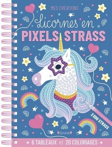  Licornes en pixel strass 