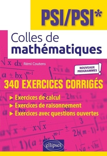  Colles de mathématiques PSI/PSI*  