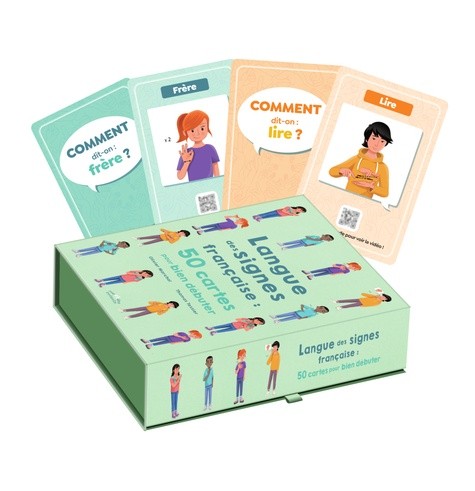  50 cartes pour débuter la langue des signes française - Une première découverte à la LSF dès 7 ans 