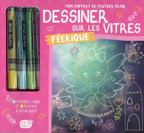  Féerique - Avec 4 feutres craie et 6 posters à décalquer 