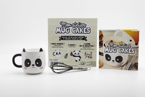 Mon atelier mug cake - Avec un joli mug panda et 1 fouet Mon atelier mug cake - Avec un joli mug panda et 1 fouet