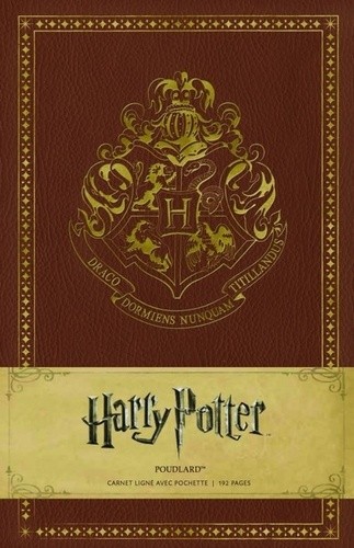  Harry Potter Poudlard - Carnet ligné avec pochette 