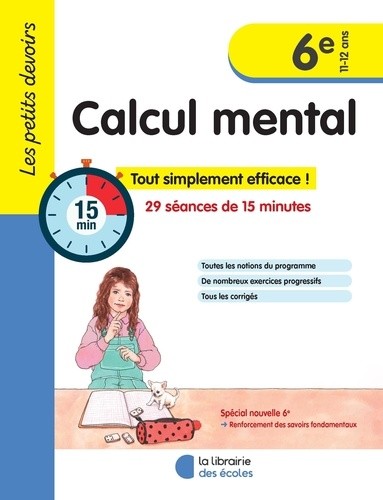  Calcul mental 6e  