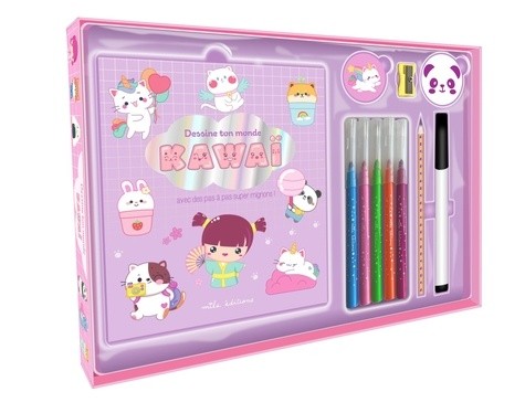  Dessine ton monde kawaii - Avec des pas à pas super mignons ! 