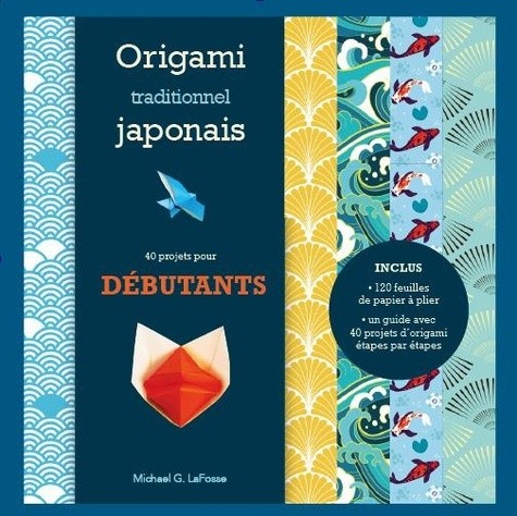  Origami Traditionnels japonais - Débutants - Kit complet avec un livret et 120 feuilles 